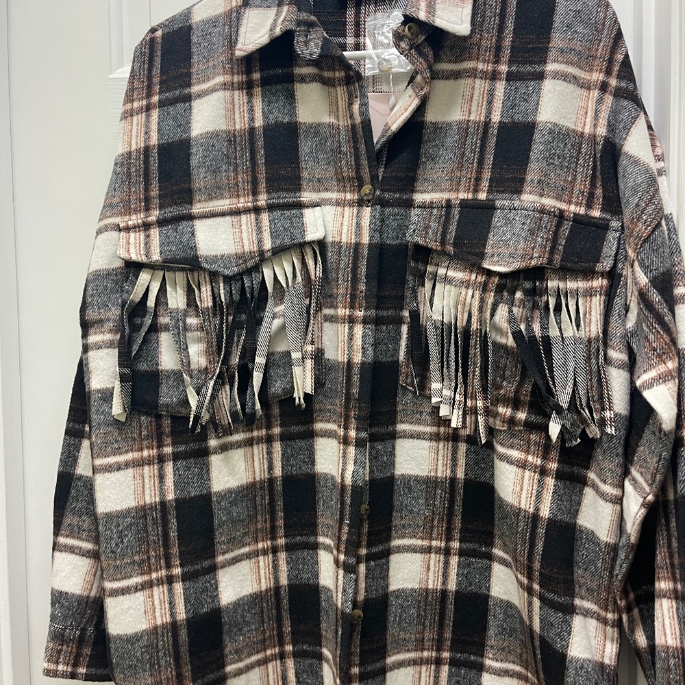 Kittenish Fringe Flannel